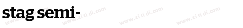 stag semi字体转换
